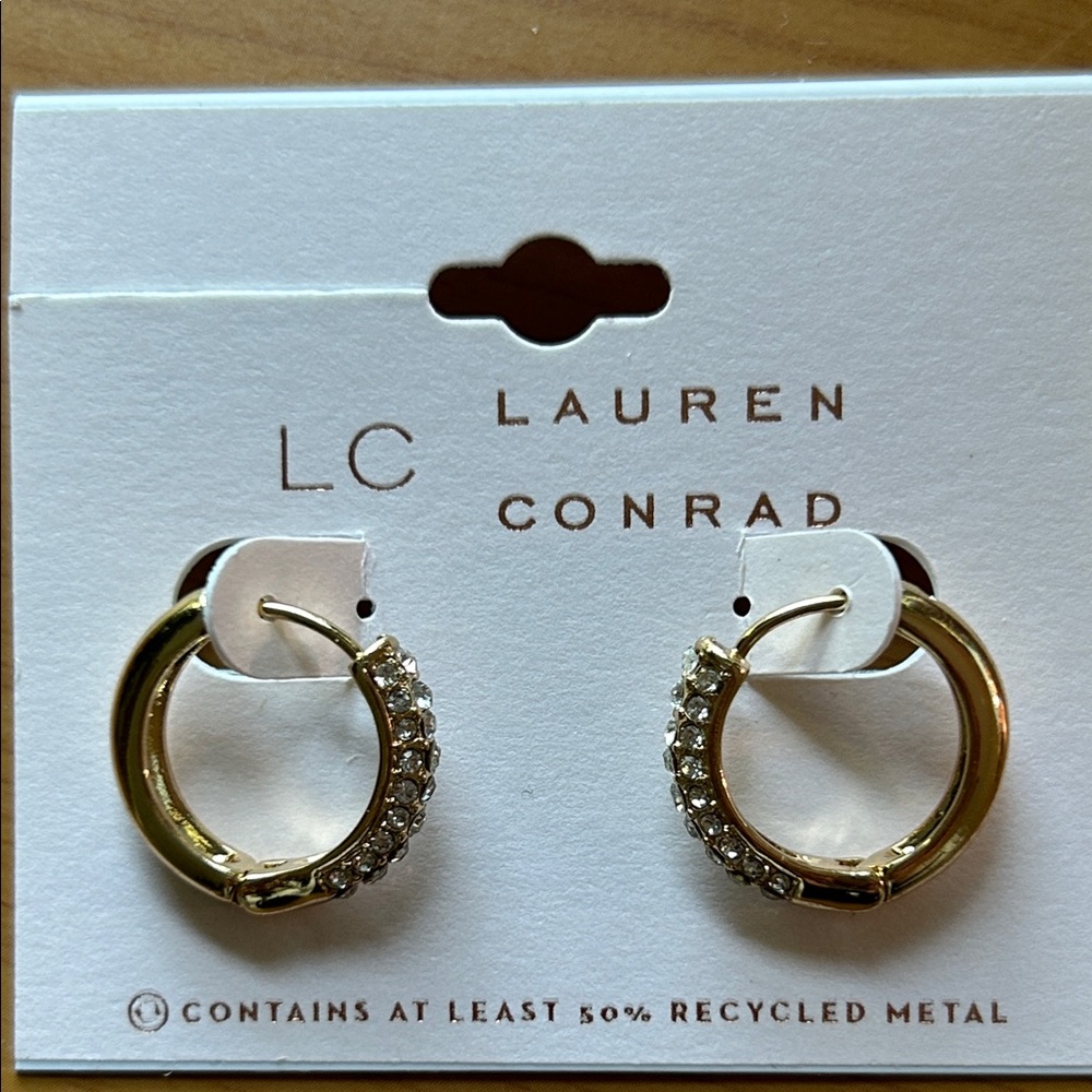 LC Lauren Conrad Gold Hoop Earrings